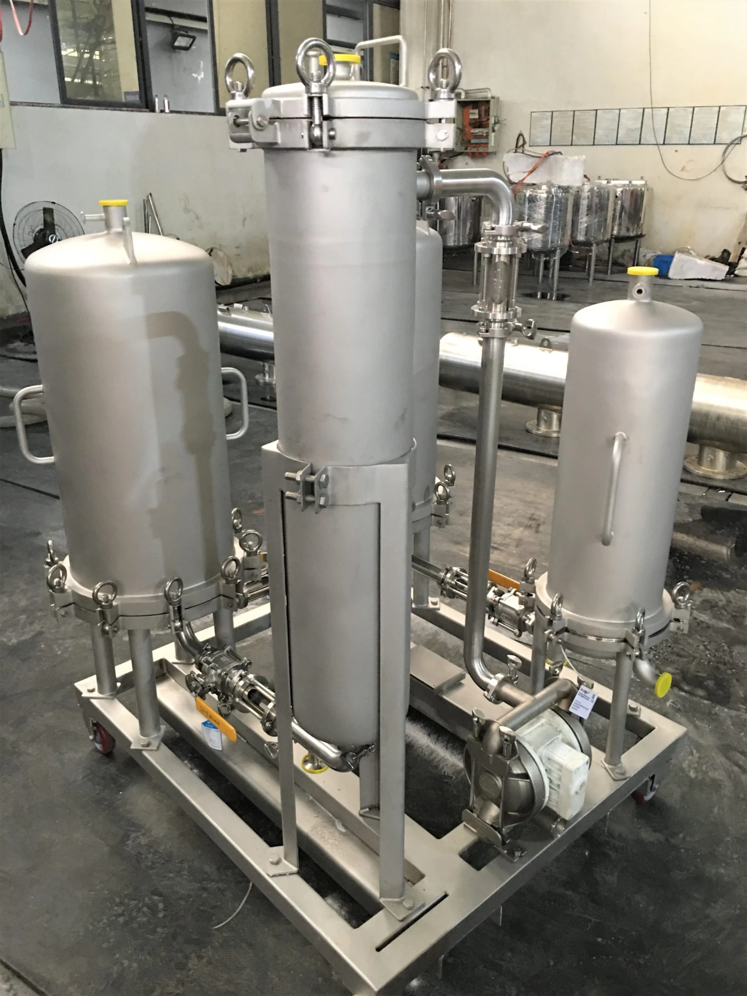 Process and filtration skid