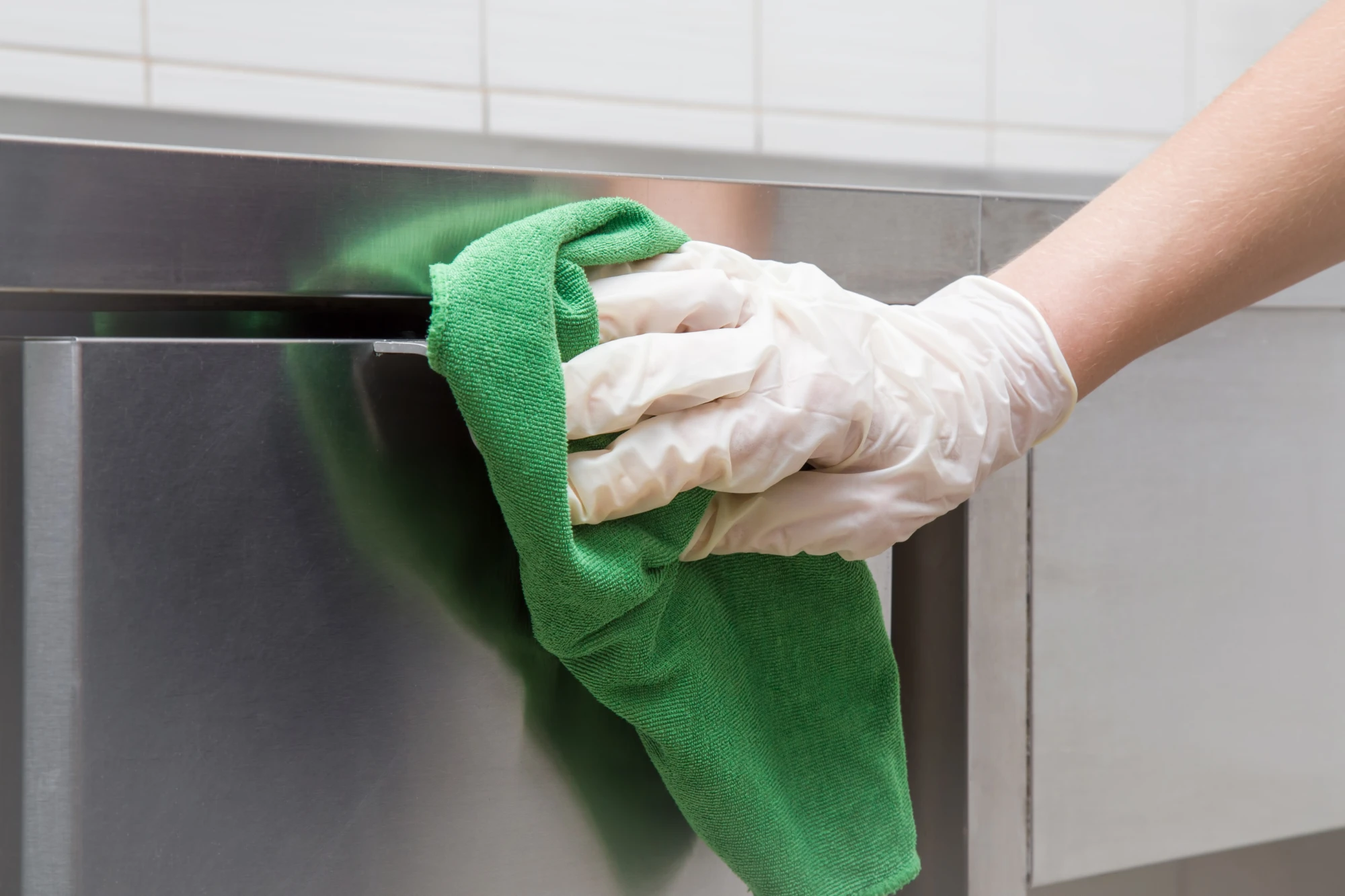 Maintenance technician on equipment