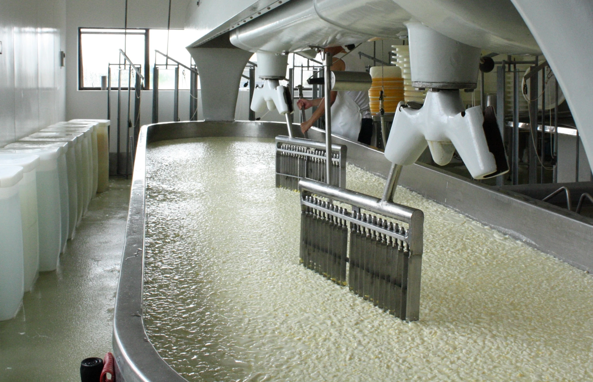 Whey processing crystallizer tanks