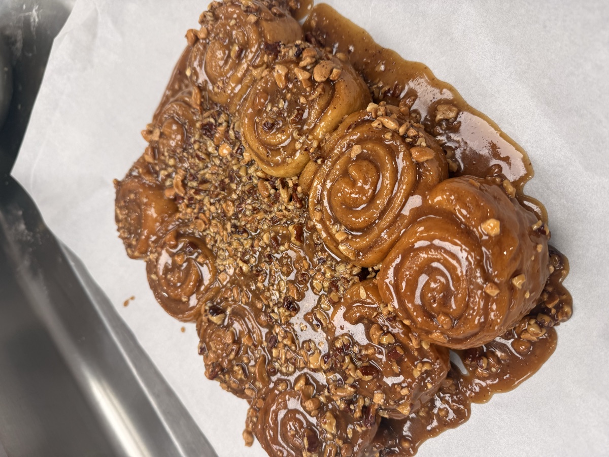 Caramel pecan sticky buns — fresh from the kitchen